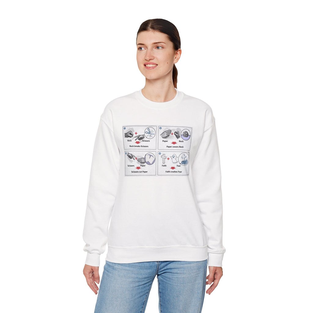 Rock/Paper/Scissors/Faith Crewneck Sweatshirt