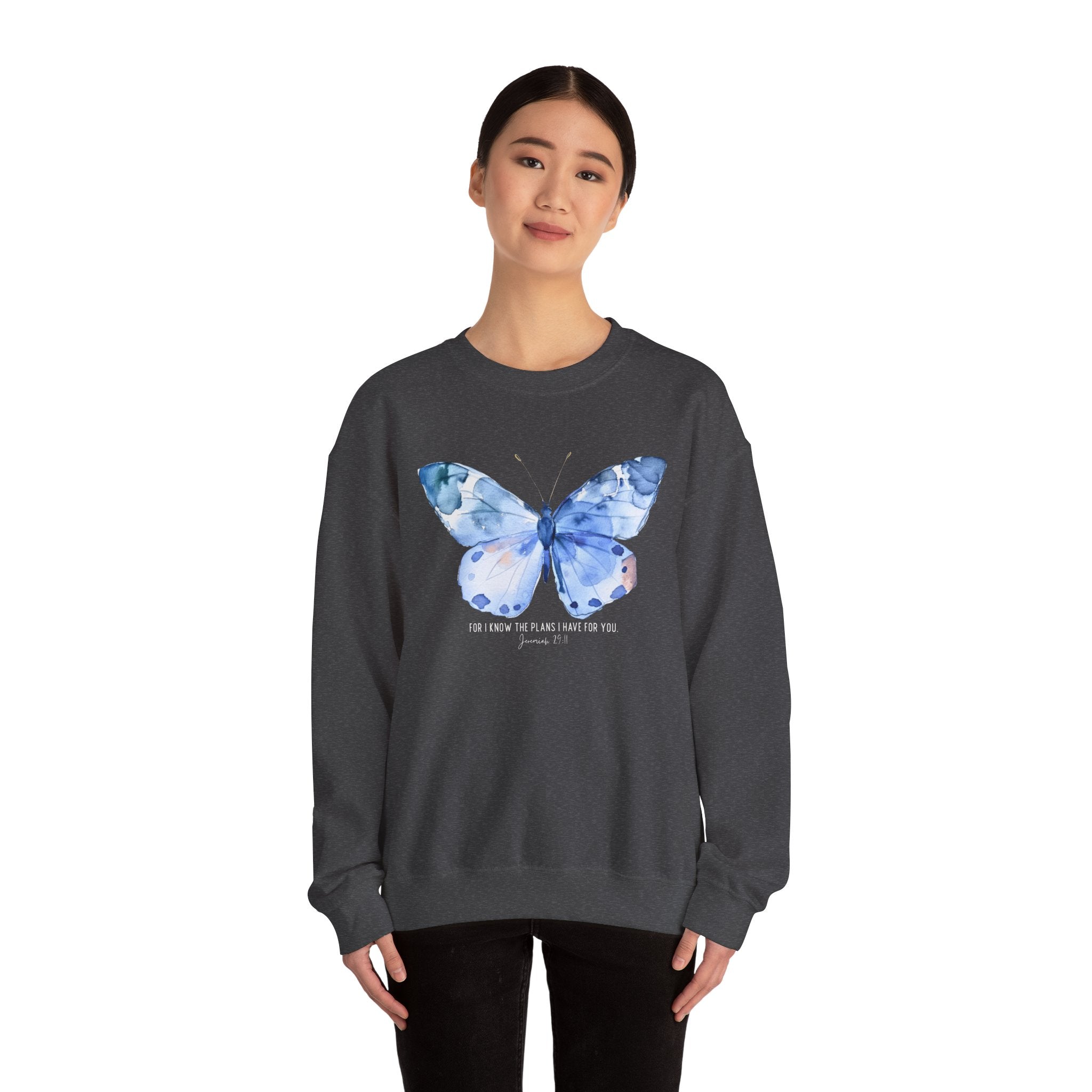 "I Know the Plans I Have for You" Butterfly Sweatshirt