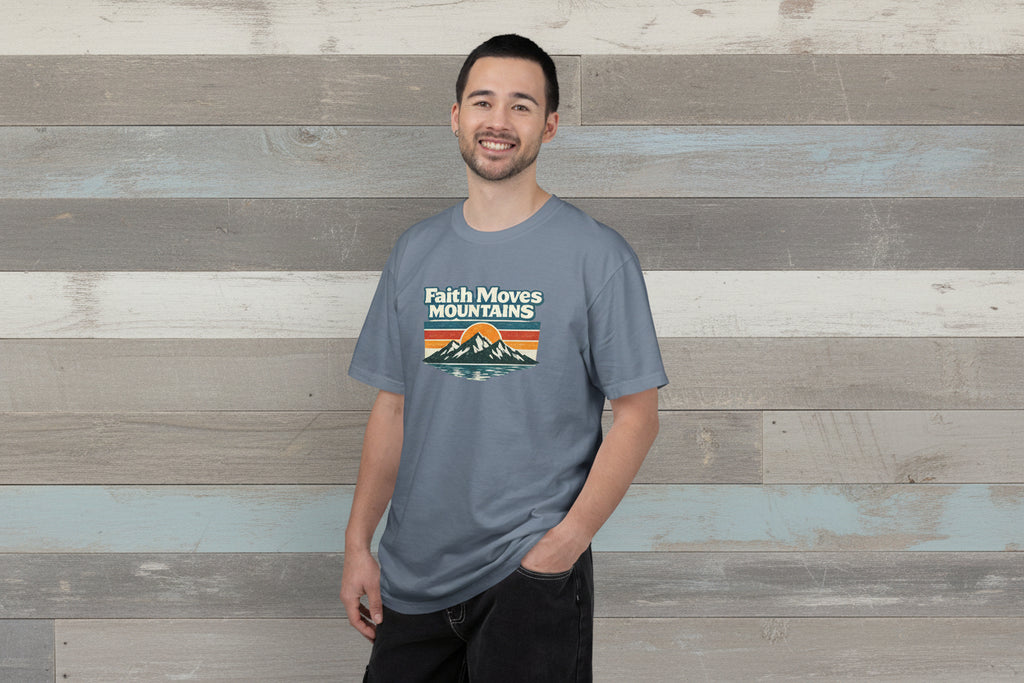 Faith Moves Mountains Vintage T-Shirt