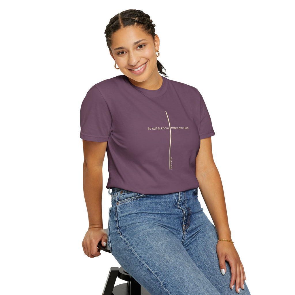 Be Still & Know Minimal Cross T-Shirt