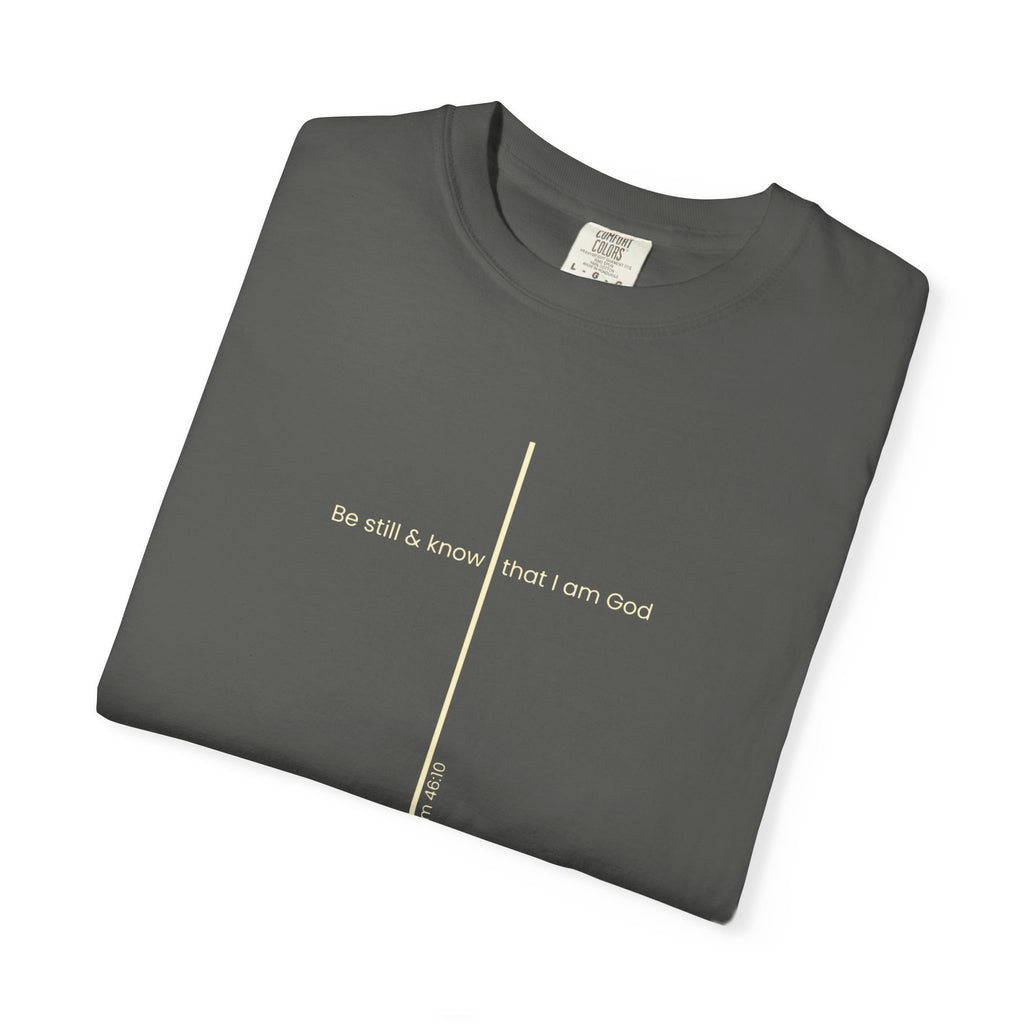 Be Still & Know Minimal Cross T-Shirt