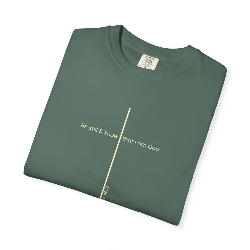 Be Still & Know Minimal Cross T-Shirt