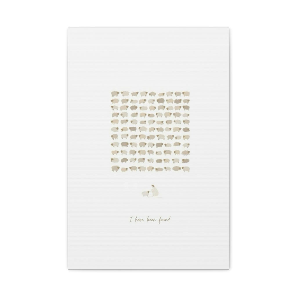 "I Have Been Found" Stretched Matte Canvas
