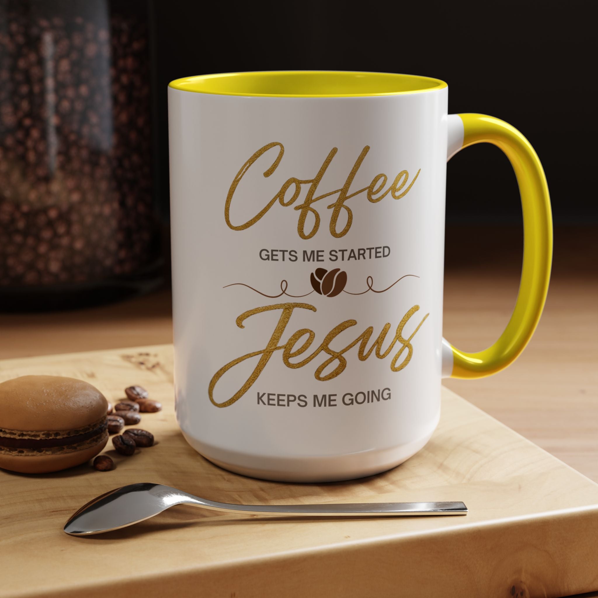 Jesus Keeps Me Going Mug