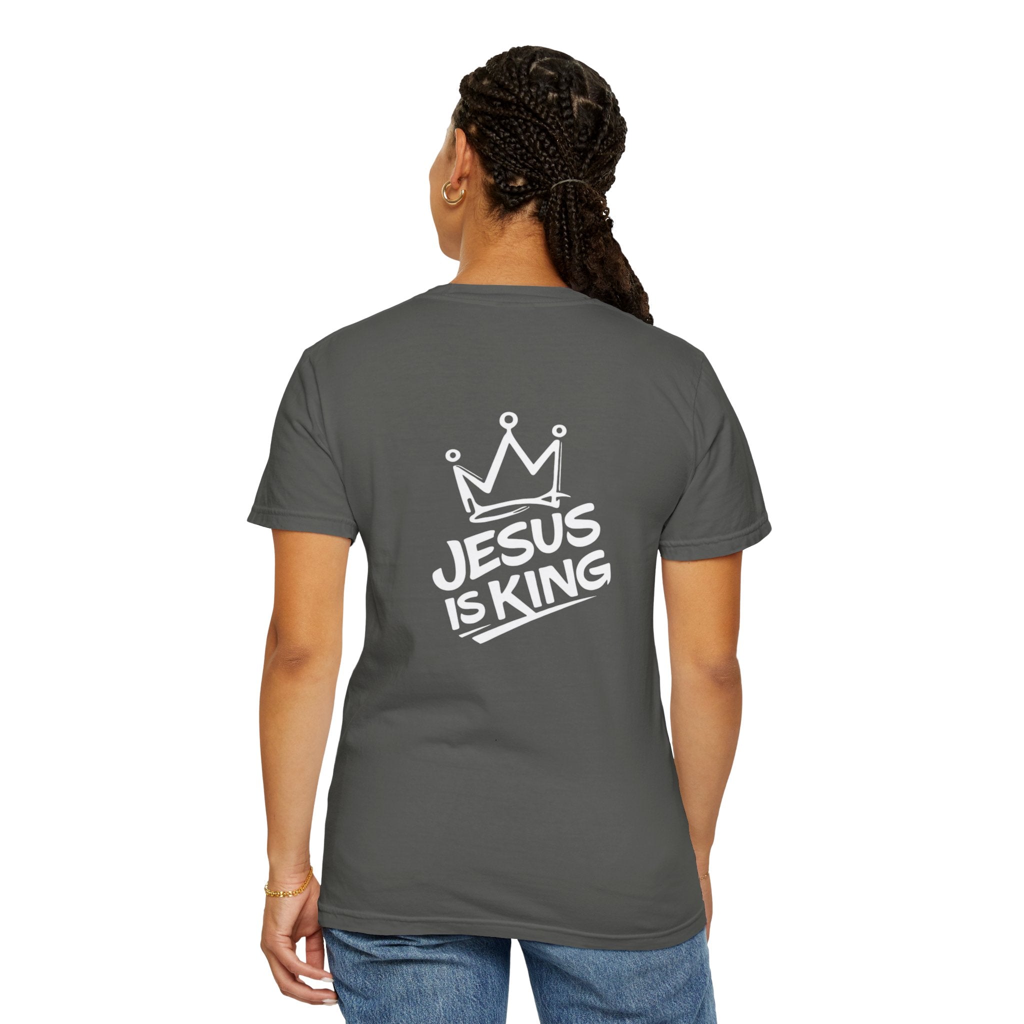 "Jesus IS King" Back Print Tee