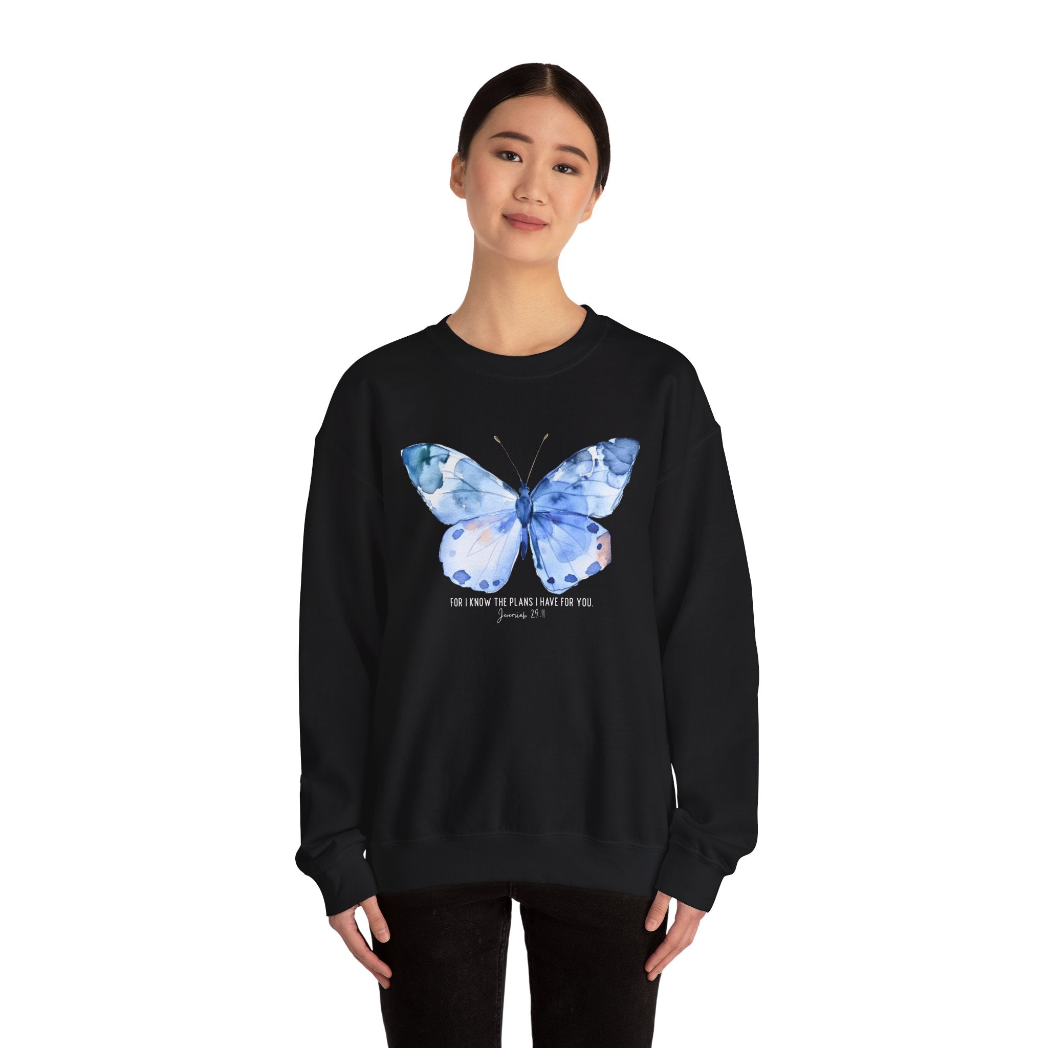 "I Know the Plans I Have for You" Butterfly Sweatshirt