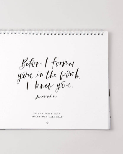 Baby Milestone Calendar | Gift | Keepsake Decor