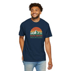 Faith Moves Mountains T-Shirt — Retro Mountain Graphic Christian Tee