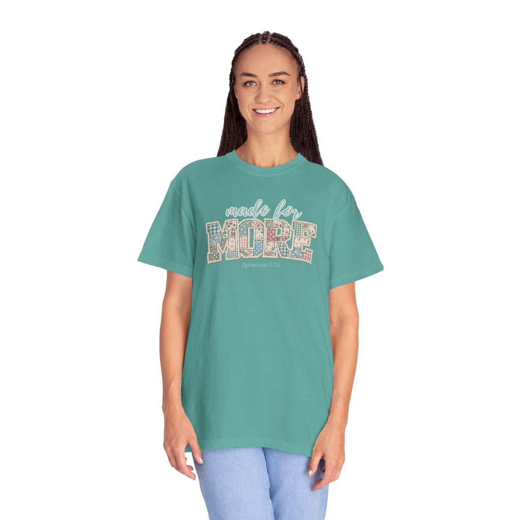 Made for More ~ Ephesians 3:20 Patchwork Tee