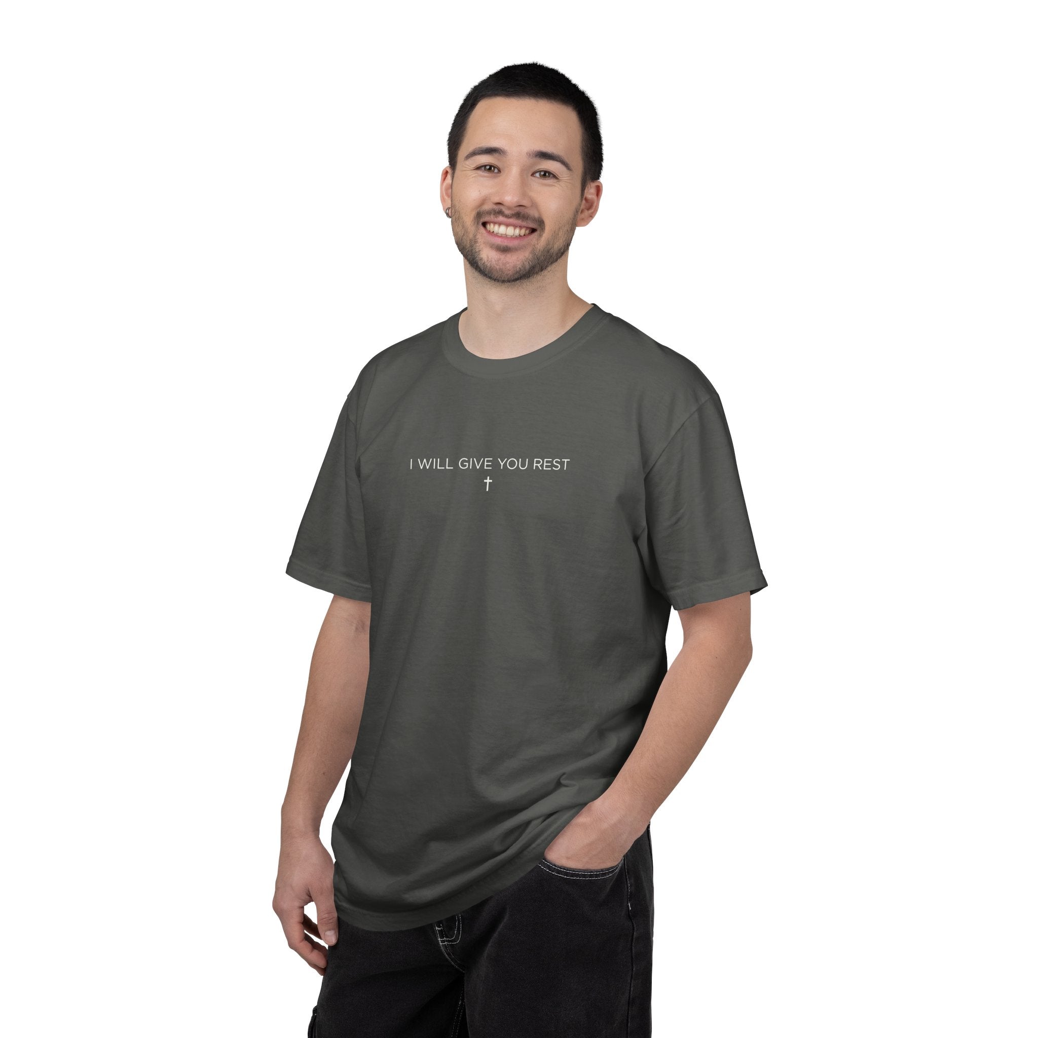 I Will Give You Rest Garment-Dyed T-Shirt