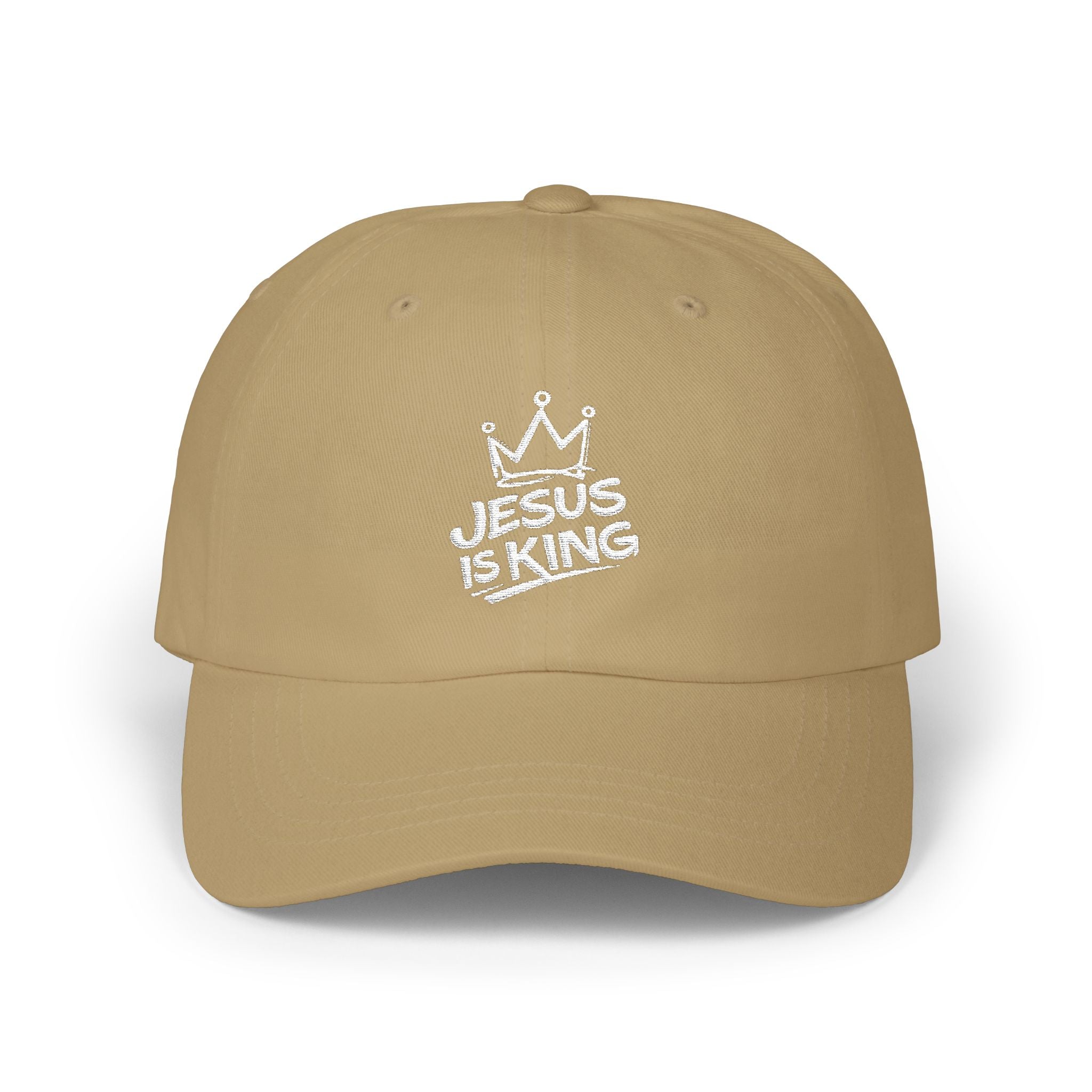 "Jesus Is King" Embroidered Dad Cap