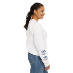 Mama Bear Sweatshirt — Patchwork Blue Bear Crewneck (Est. 2019)