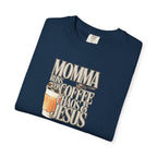Momma Runs on Coffee Chaos & Jesus T-Shirt