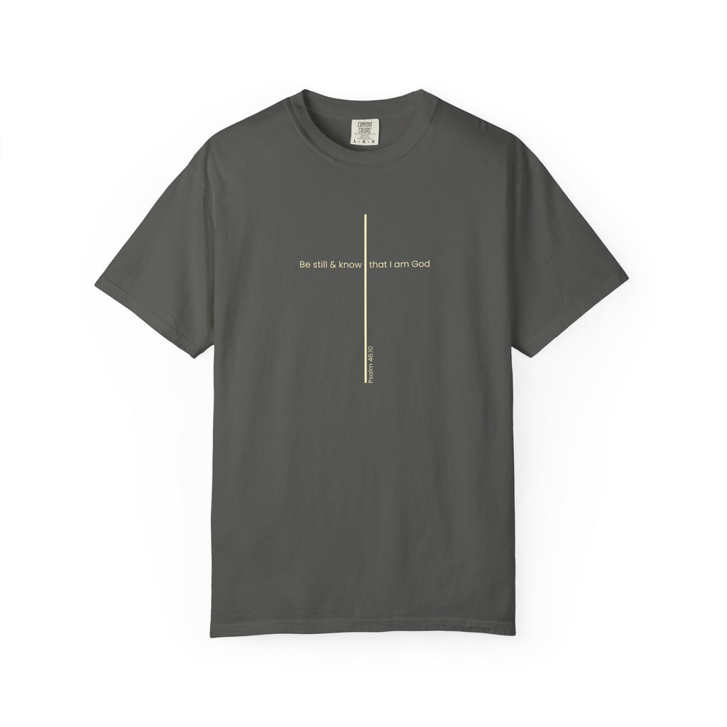 Be Still & Know Minimal Cross T-Shirt
