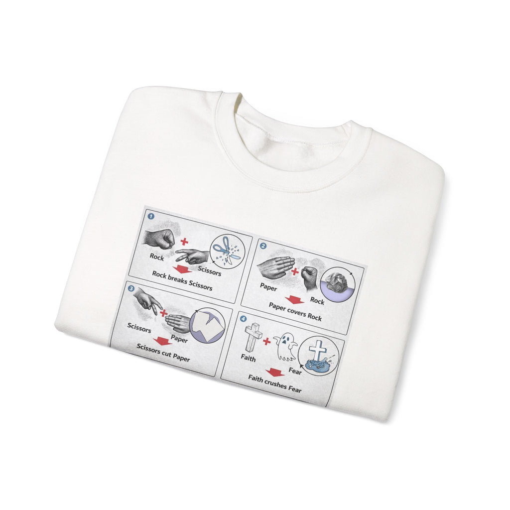 Rock/Paper/Scissors/Faith Crewneck Sweatshirt