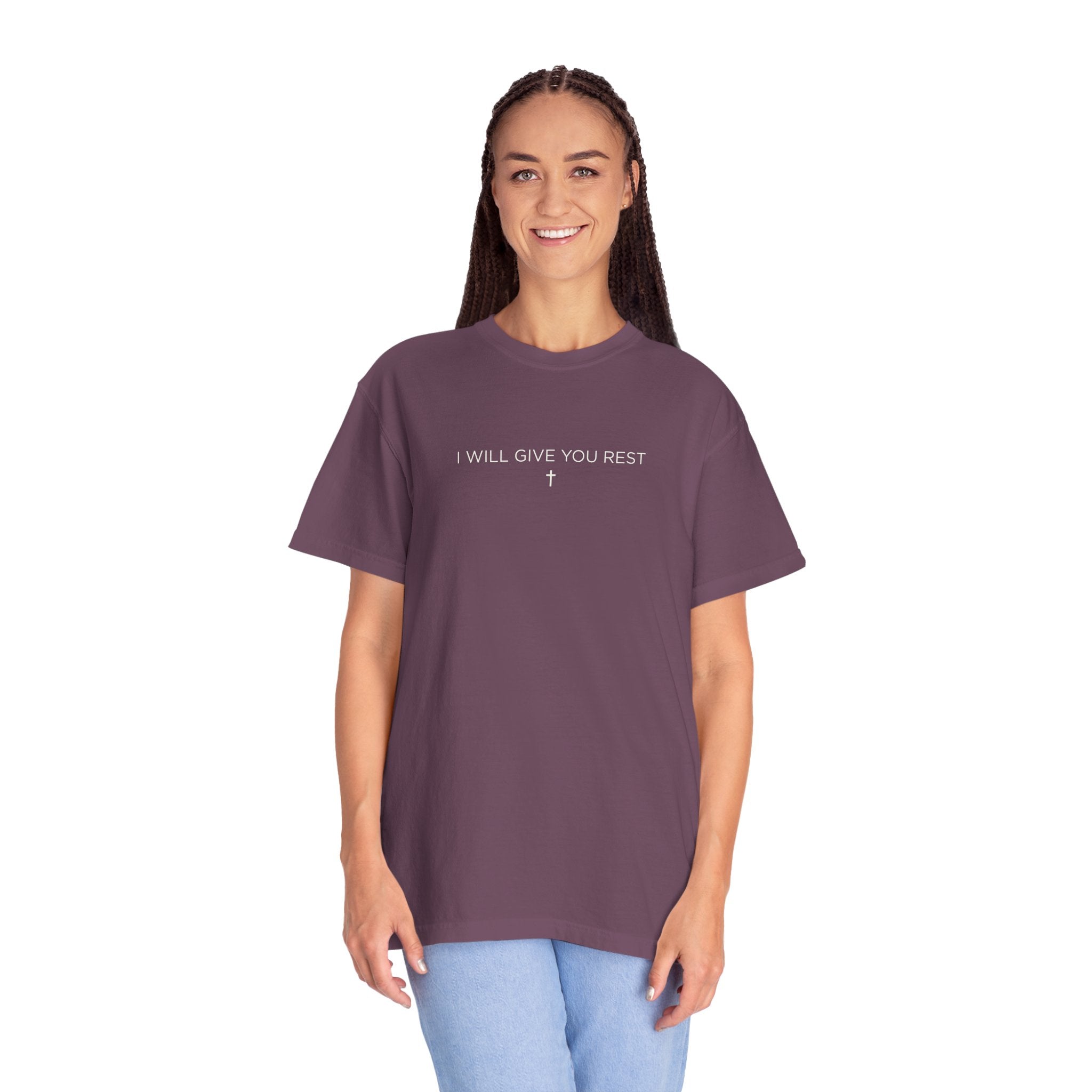 I Will Give You Rest Garment-Dyed T-Shirt
