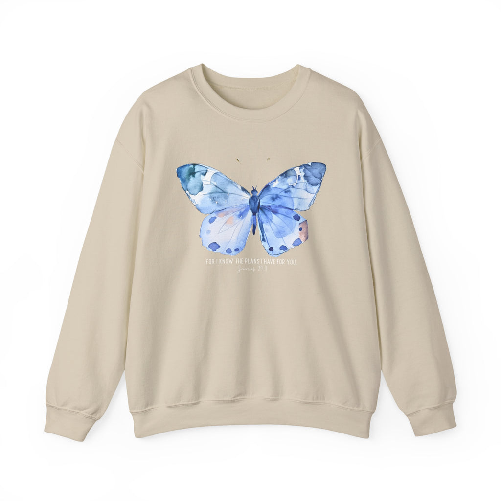 "I Know the Plans I Have for You" Butterfly Sweatshirt