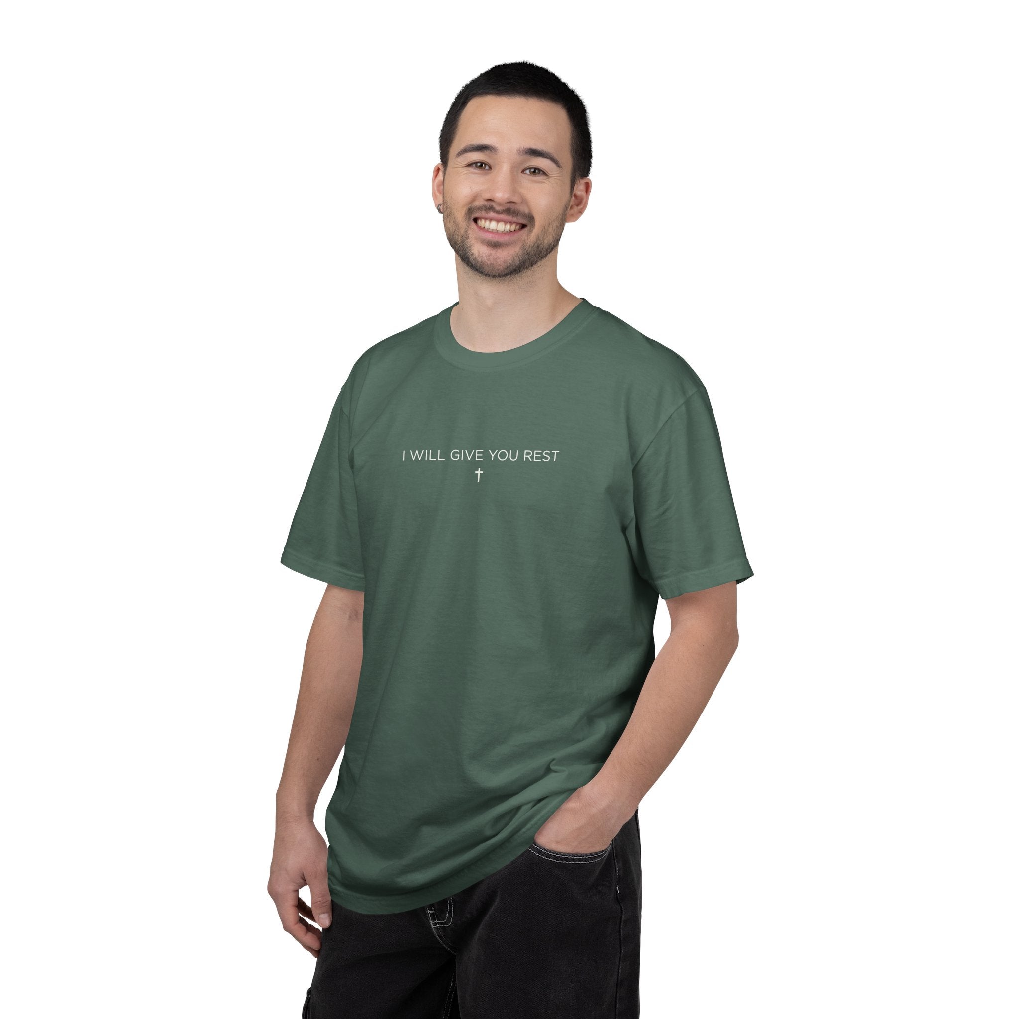 I Will Give You Rest Garment-Dyed T-Shirt