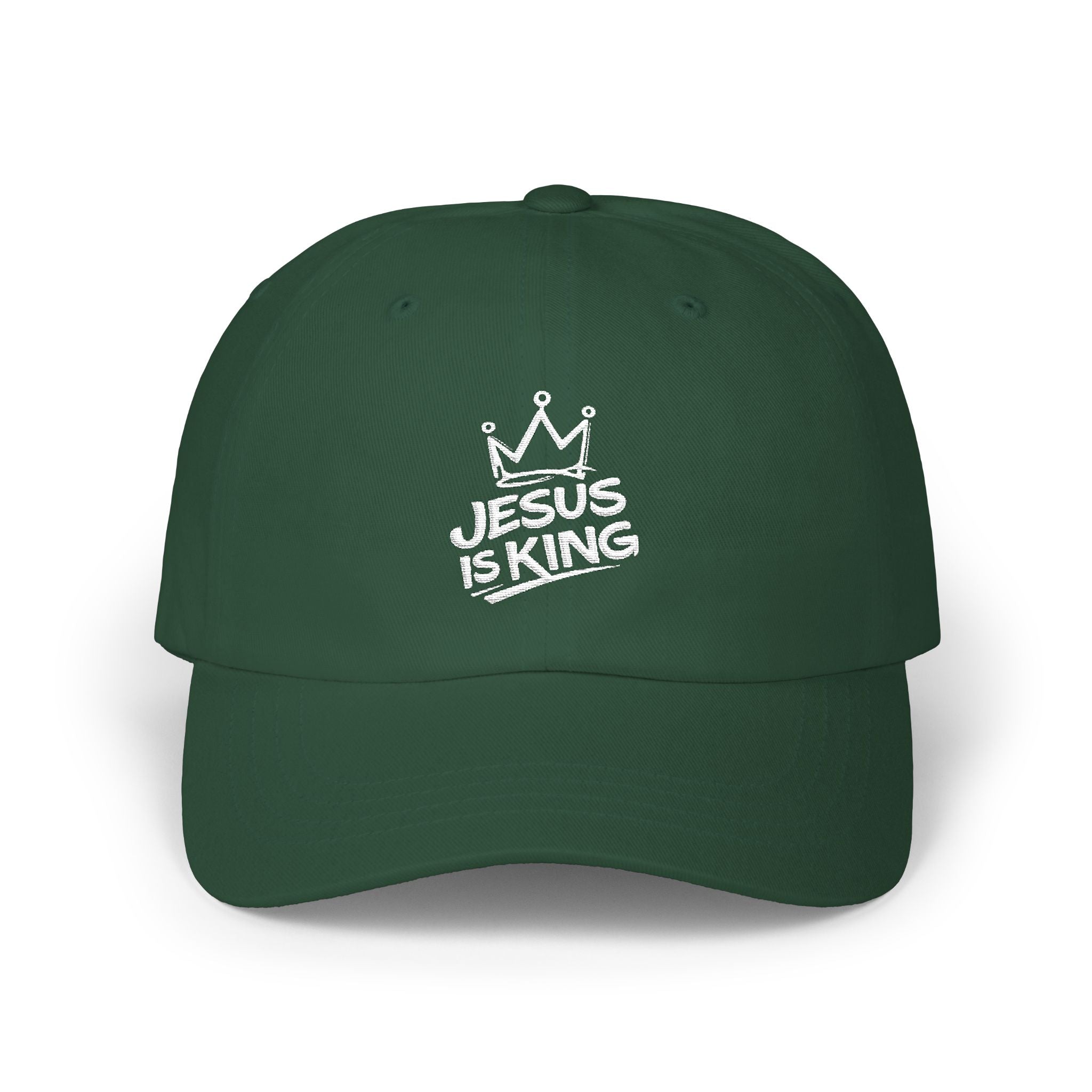 "Jesus Is King" Embroidered Dad Cap