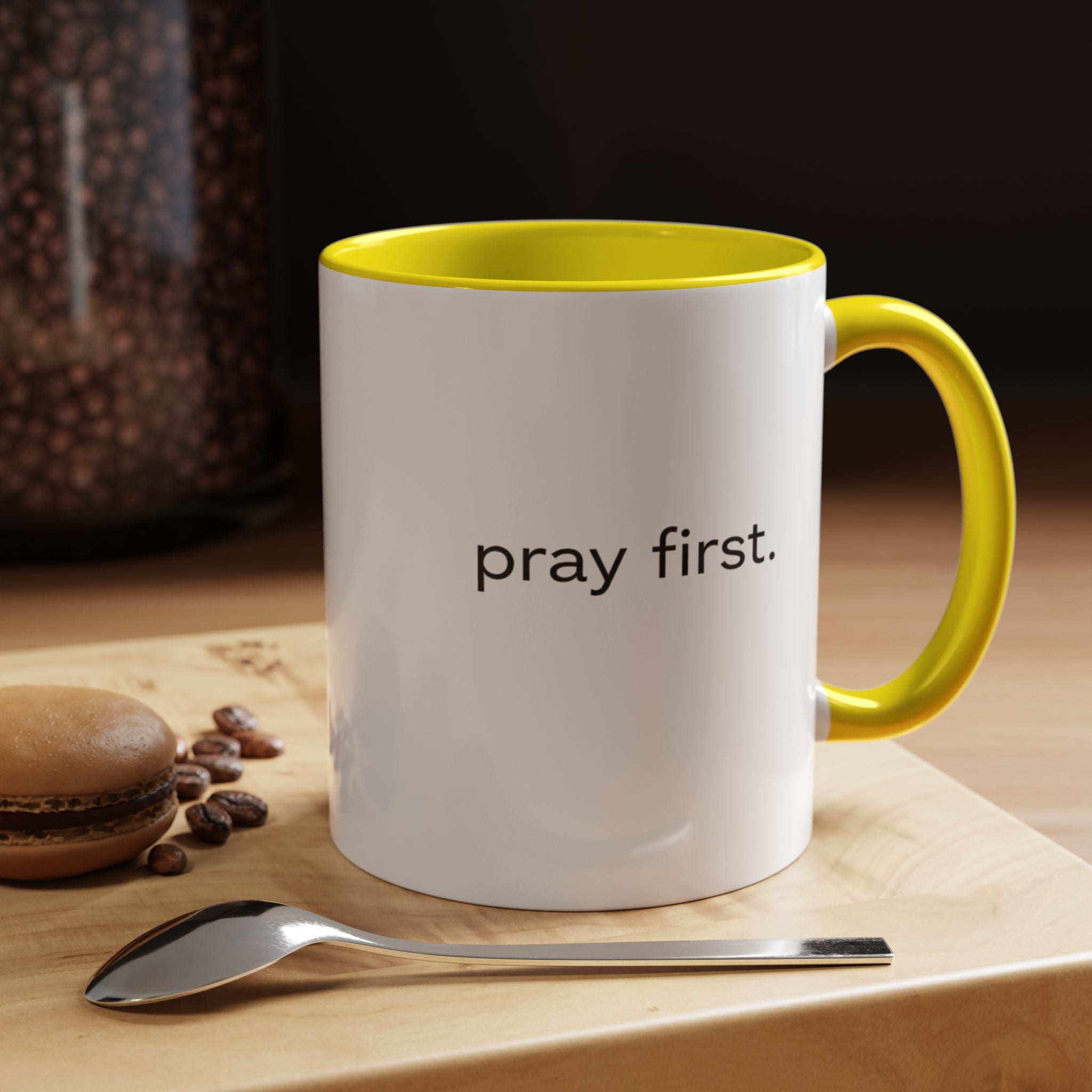 Pray First. Mug