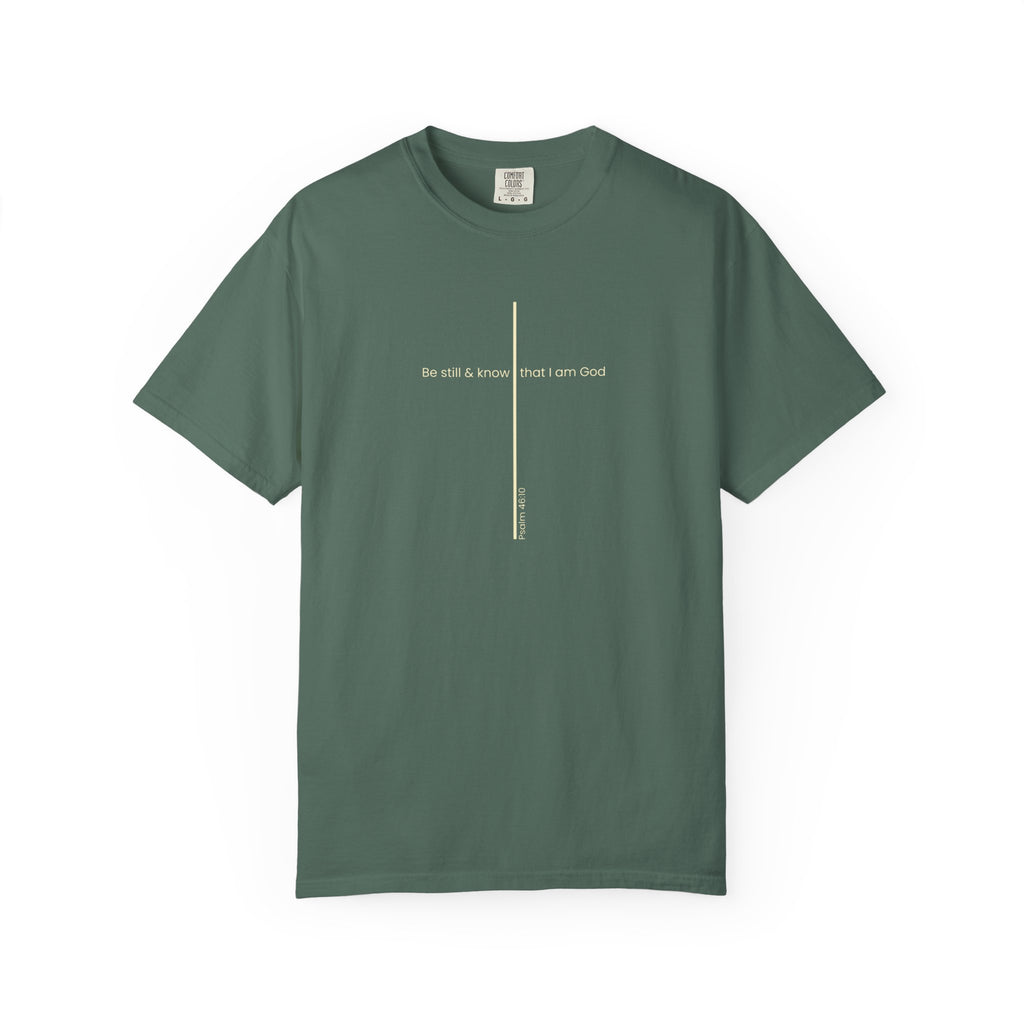 Be Still & Know Minimal Cross T-Shirt
