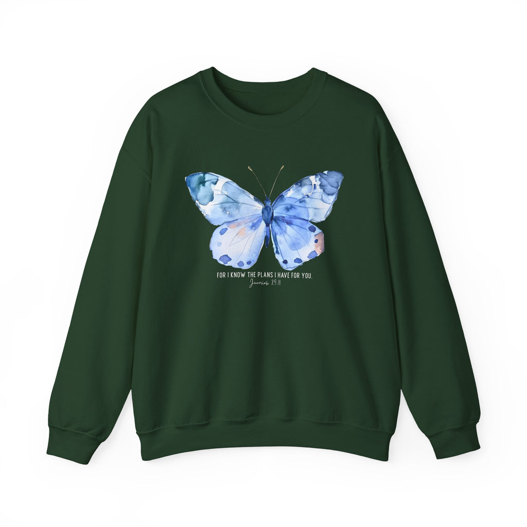 "I Know the Plans I Have for You" Butterfly Sweatshirt