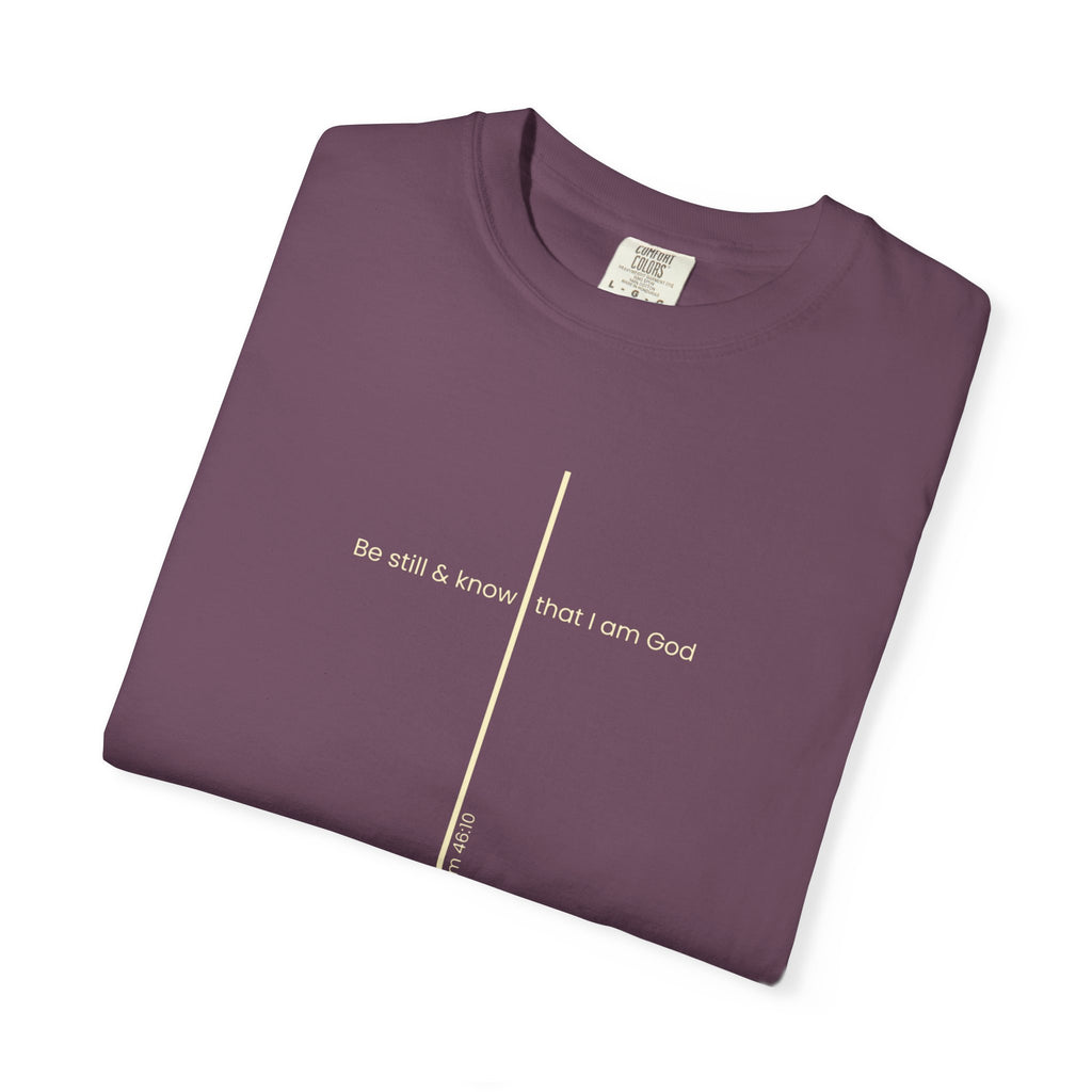 Be Still & Know Minimal Cross T-Shirt