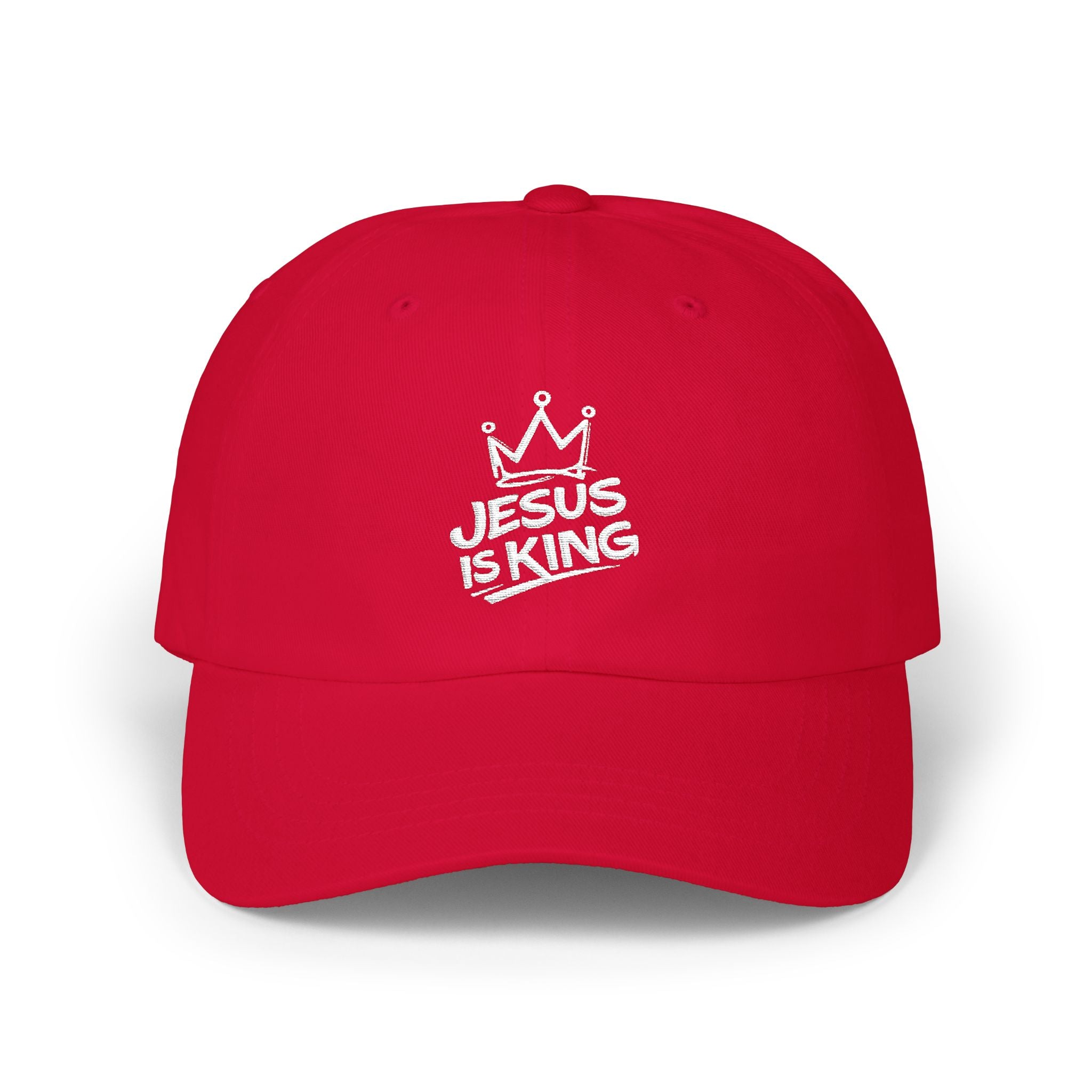 "Jesus Is King" Embroidered Dad Cap