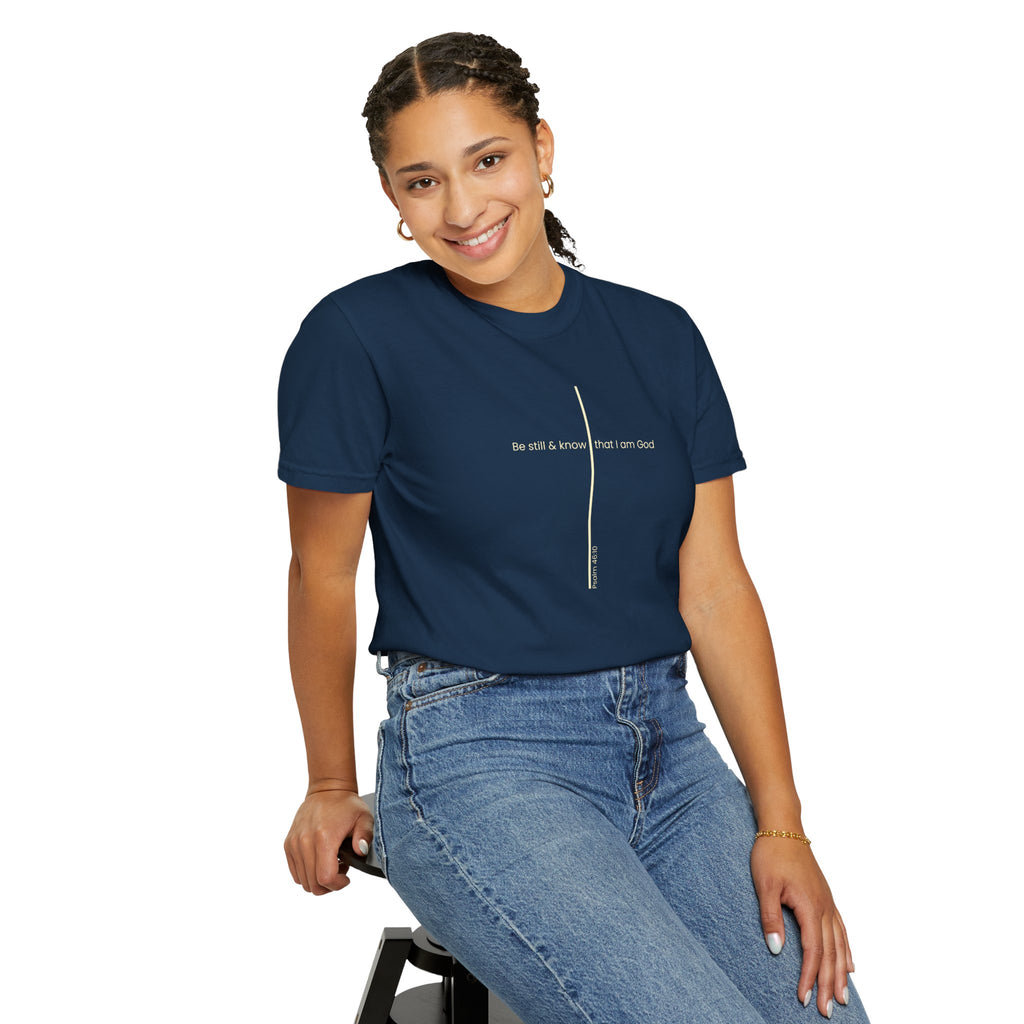 Be Still & Know Minimal Cross T-Shirt