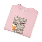 Momma Runs on Coffee Chaos & Jesus T-Shirt