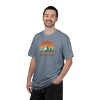 Faith Moves Mountains T-Shirt — Retro Mountain Graphic Christian Tee