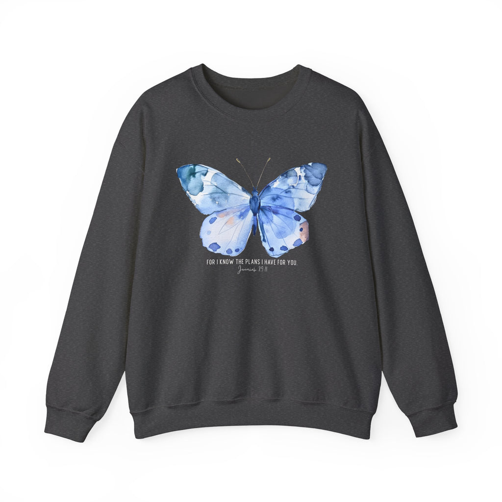 "I Know the Plans I Have for You" Butterfly Sweatshirt
