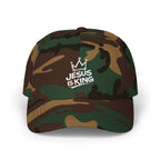 "Jesus Is King" Embroidered Dad Cap