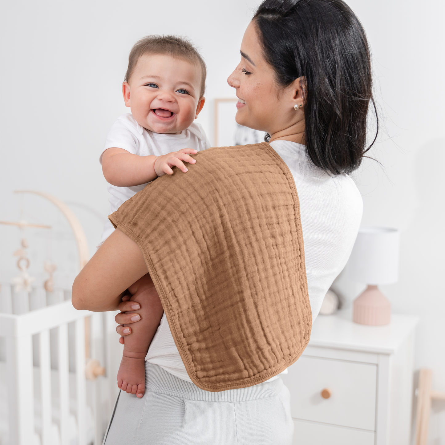 Baby Burp Cloths - 100% Muslin Cotton