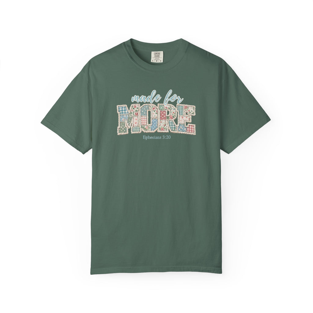 Made for More ~ Ephesians 3:20 Patchwork Tee
