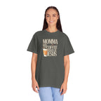 Momma Runs on Coffee Chaos & Jesus T-Shirt