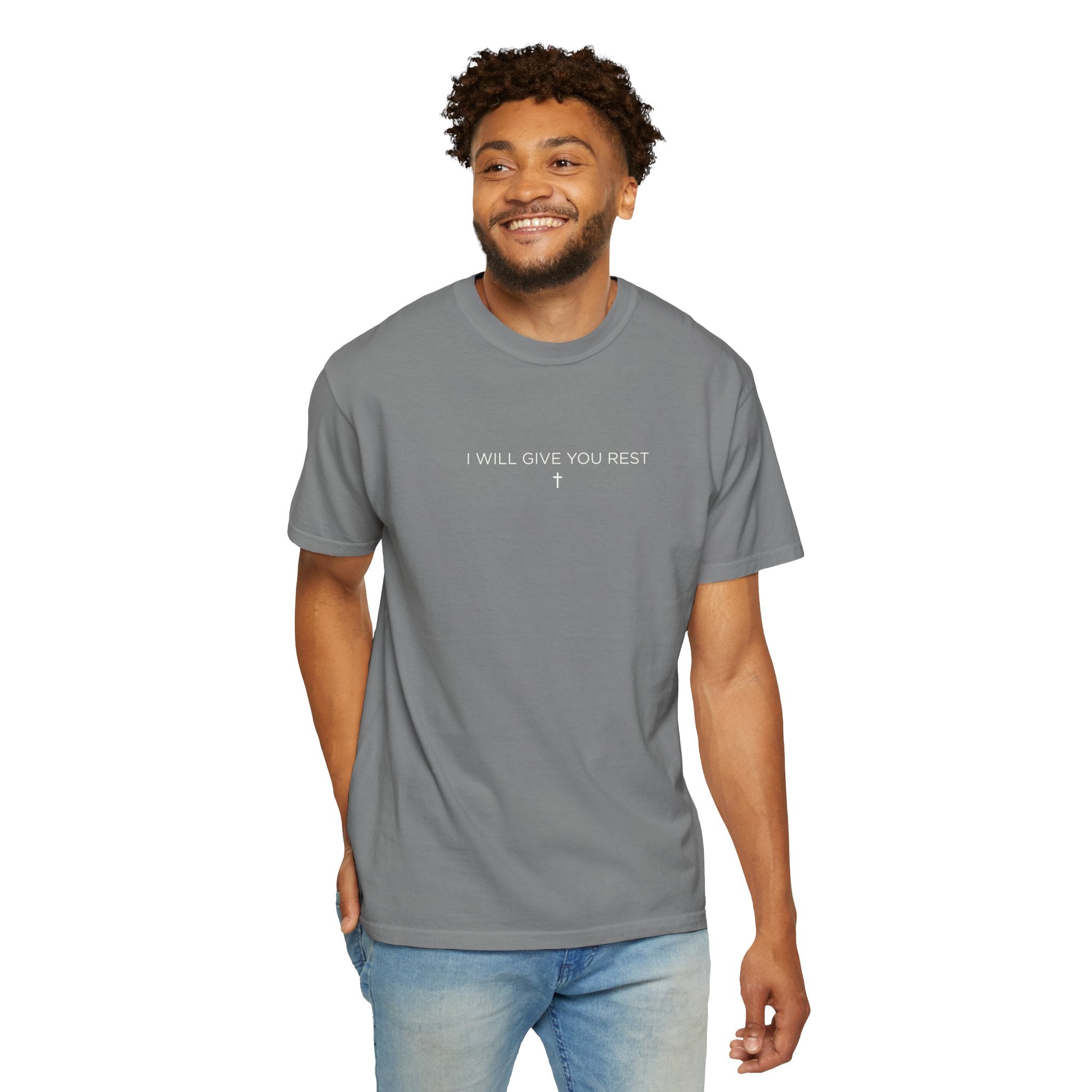 I Will Give You Rest Garment-Dyed T-Shirt
