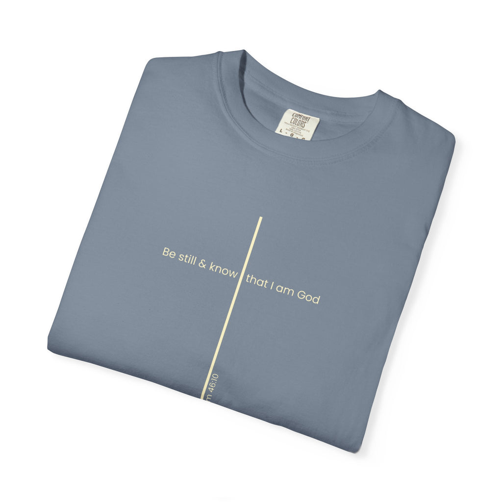 Be Still & Know Minimal Cross T-Shirt