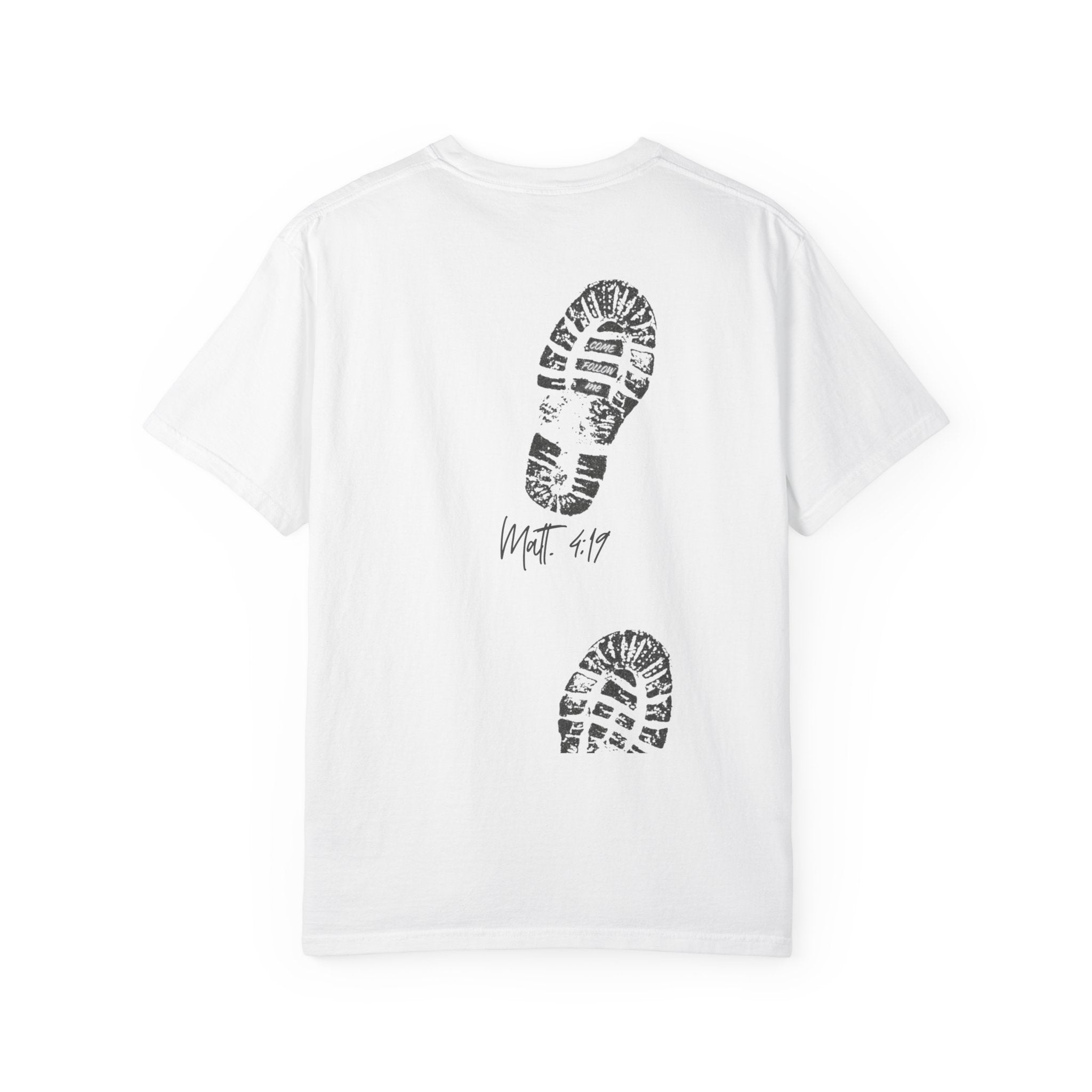 'Come Follow Me' Back Print T-Shirt