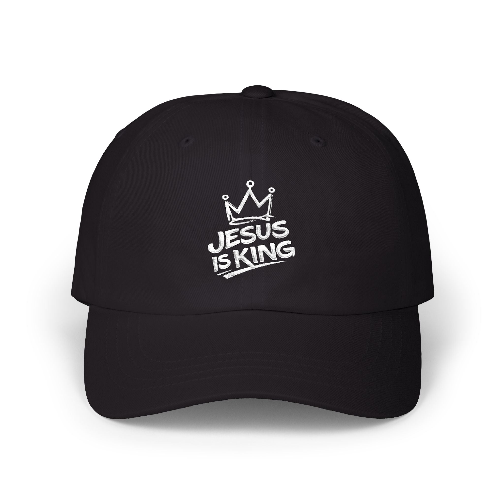 "Jesus Is King" Embroidered Dad Cap