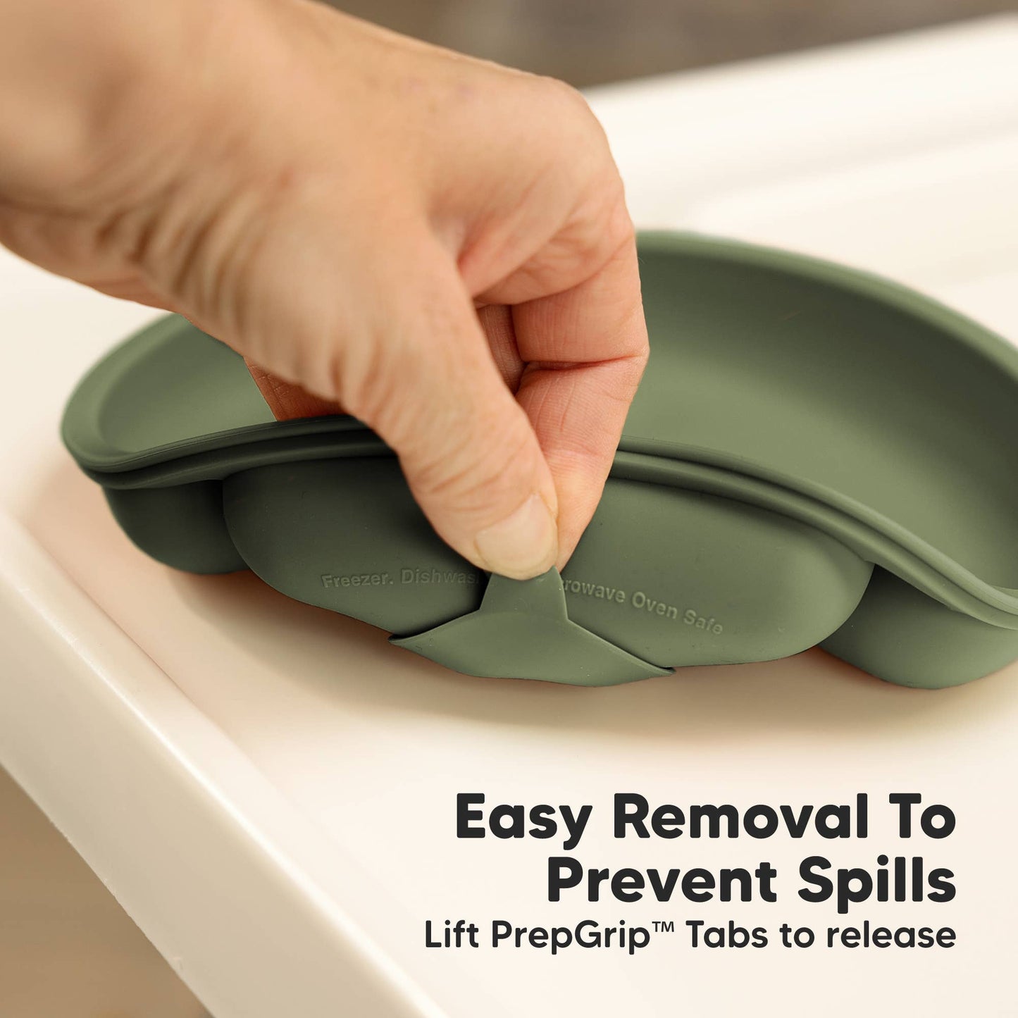 3-Pack Easy Care Suction Plates for Baby, BPA-Free Silicone Plate