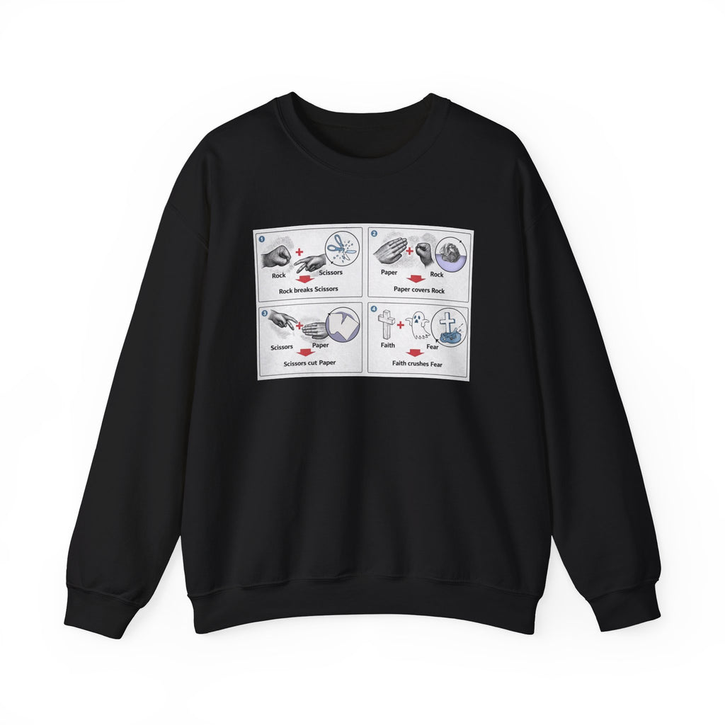 Rock/Paper/Scissors/Faith Crewneck Sweatshirt