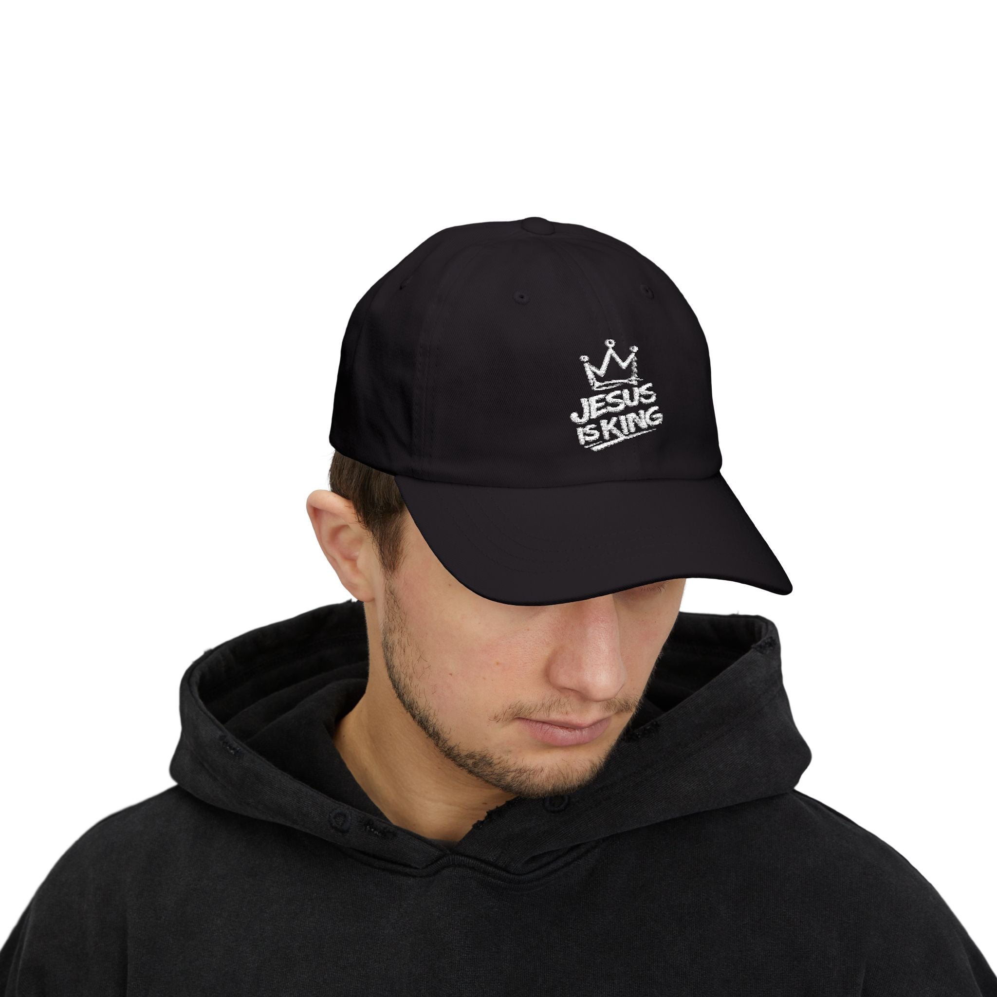 "Jesus Is King" Embroidered Dad Cap