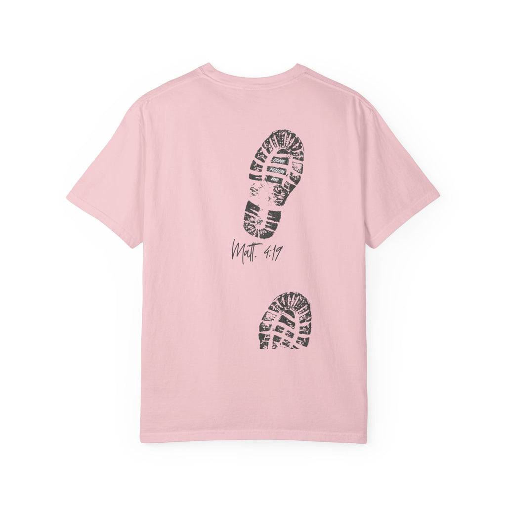 'Come Follow Me' Back Print T-Shirt
