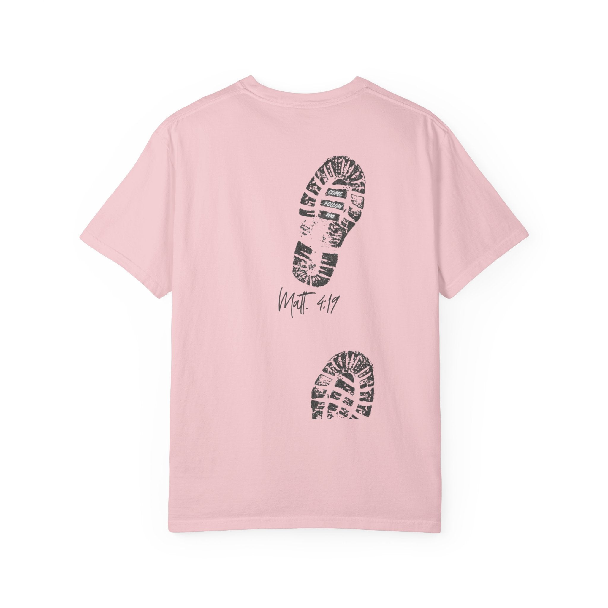 'Come Follow Me' Back Print T-Shirt