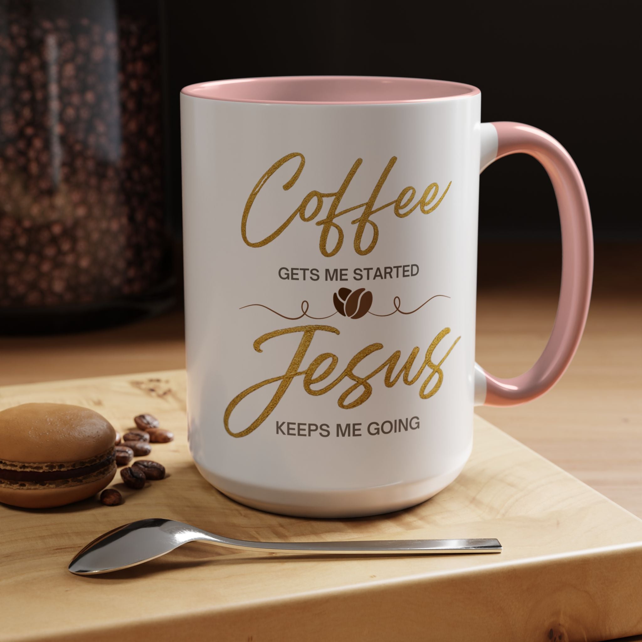 Jesus Keeps Me Going Mug