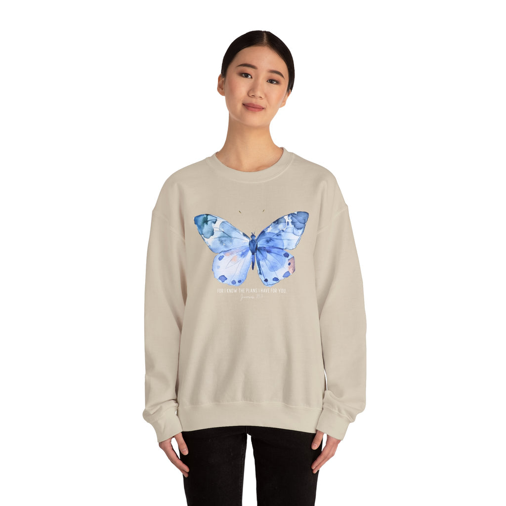 "I Know the Plans I Have for You" Butterfly Sweatshirt