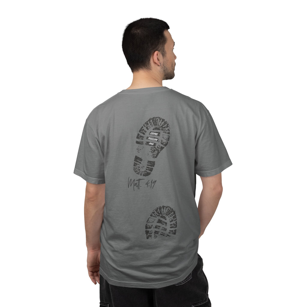 'Come Follow Me' Back Print T-Shirt