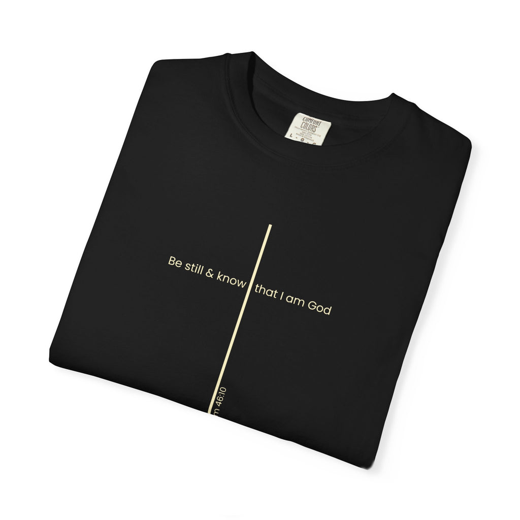 Be Still & Know Minimal Cross T-Shirt