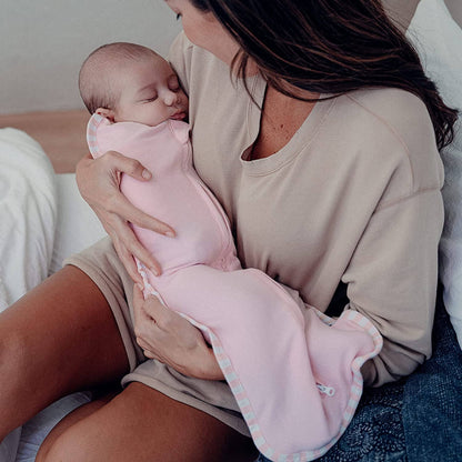 Easy Zipper Wrap 2 Pack Swaddle Blanket by Comfy Cubs: Blush/Mauve / Large (3-6 Months)